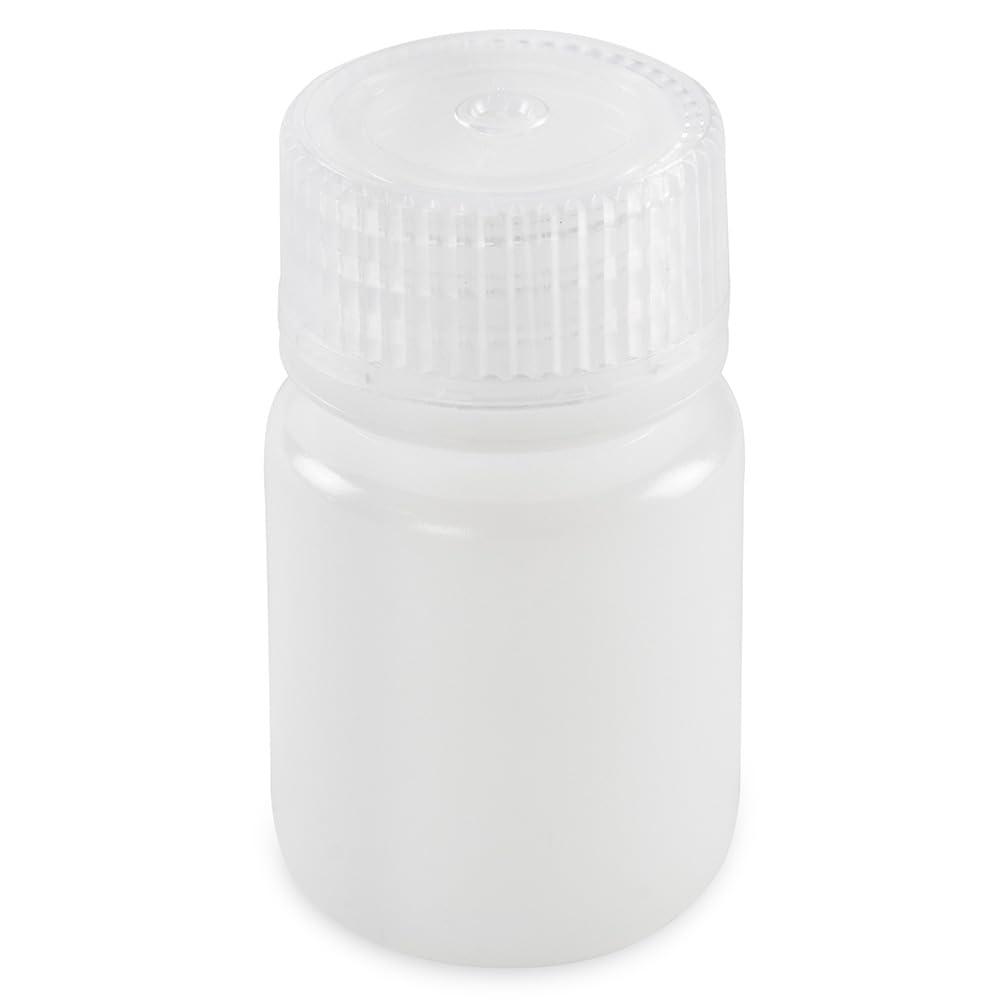 Globe Scientific, Diamond Essentials Bottle, Wide Mouth, Round, HDPE with PP Closure, 30mL, Bulk Packed with Bottles and Caps Bagged Separately, 1000/Case, 7510030BKS