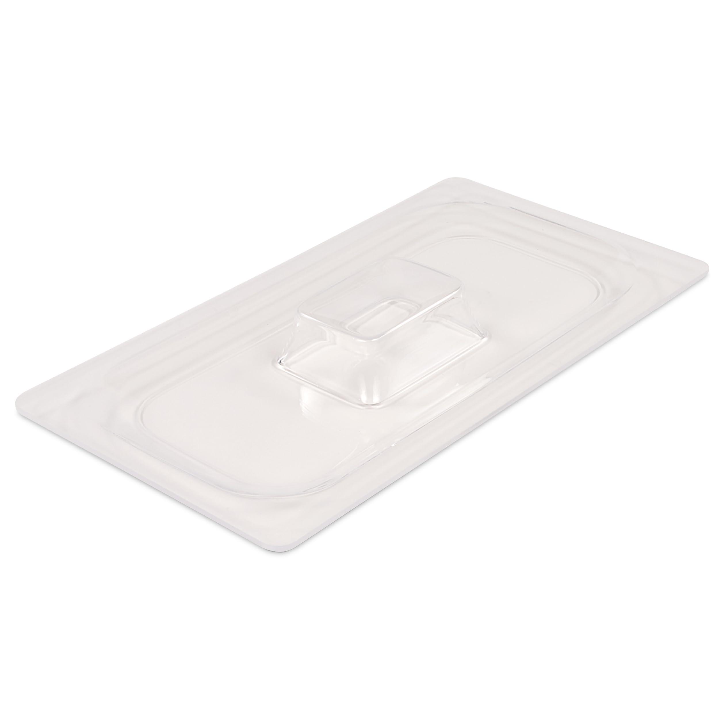 Carlisle FoodService Products CM112707 Coldmaster Acrylic Third Size Lid, 12.72" Length x 6.90" Width x 1/8" Height, Clear (Case of 2)