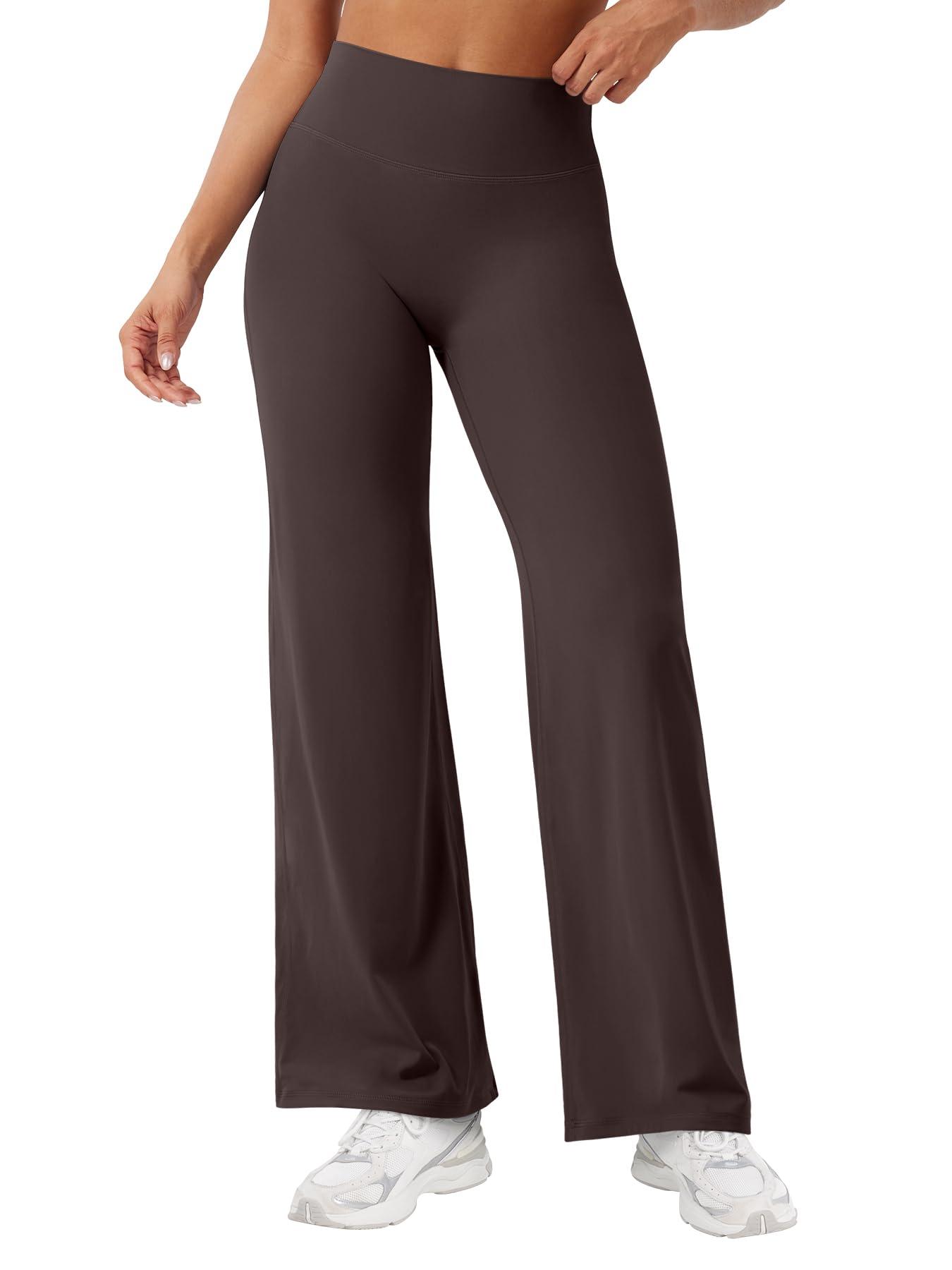 YEOREO Ease Workout Leggings Womens Straight Leggings Eddiy Gym Yoga Pants | 29"/31.5"/33"/35",No Front Seam,High Waist,Buttery,Booty Lifting,Wide Leg