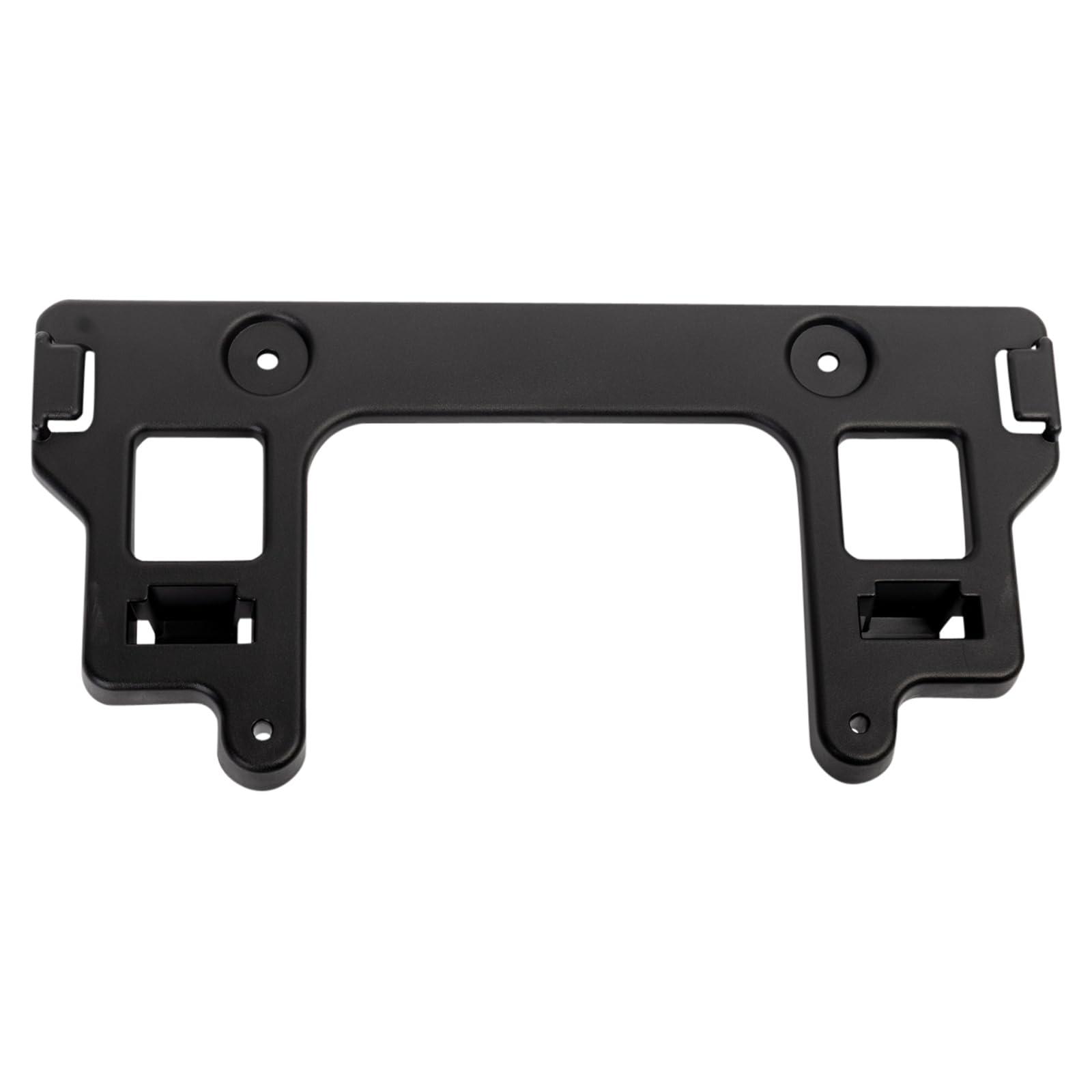 TRQ License Plate Bracket Black Compatible with 2017 Ford F-150 FO1068199