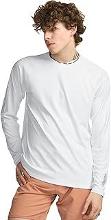 TSLA Men's Rashguard Swim Shirts, UPF 50+ Cool Running Workout Loose-Fit Long Sleeve