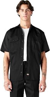 Men’s Short Sleeve Work Shirt – Durable Twill Button Down Shirts for Men, Lightweight Uniform for Daily Wear