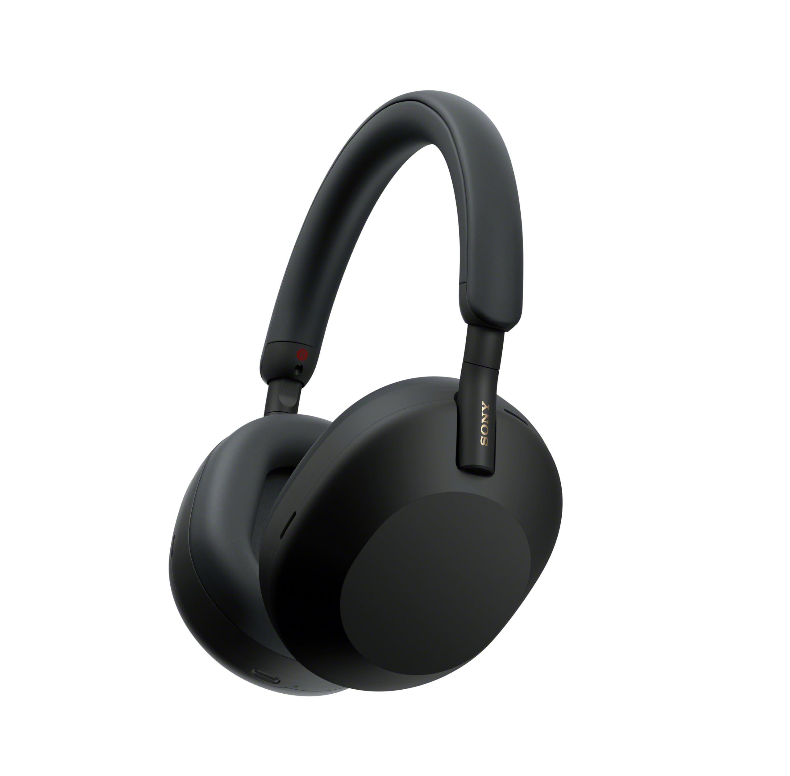 Sony WH-1000XM5 Premium Noise Cancelling Wireless Headphones, Black | Auto NC Optimizer, Up to 30 Hrs of Battery, Carrying Case, Crystal Clear Calls, Touch Control, Multipoint Connection