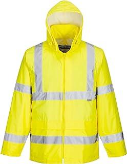 Portwest UH440 Men's Lightweight Waterproof Hi Vis Reflective Rain Jacket