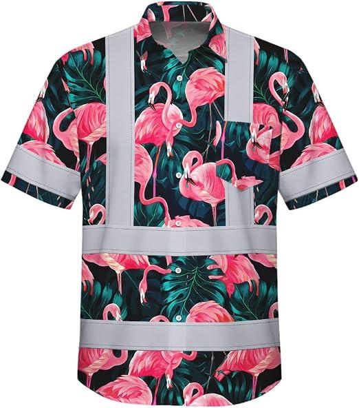 Aloha Hivis Flamingo High-Visibility Shirt