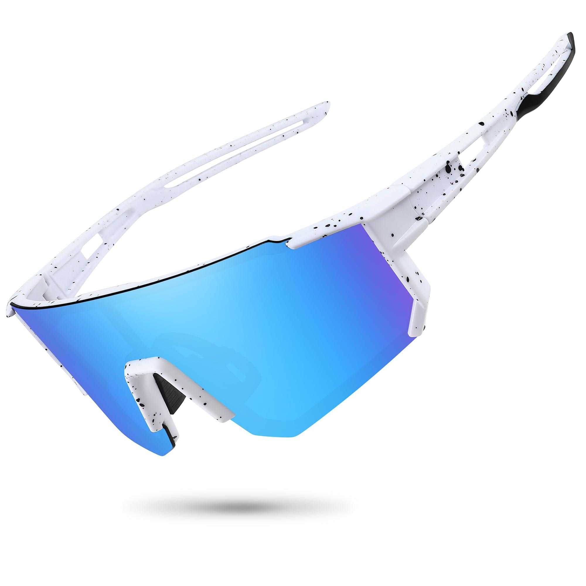 STORYCOAST Polarized Sports Sunglasses for Men Women,Driving Fishing Cycling Mountain Bike Sunglasses UV400 Protection