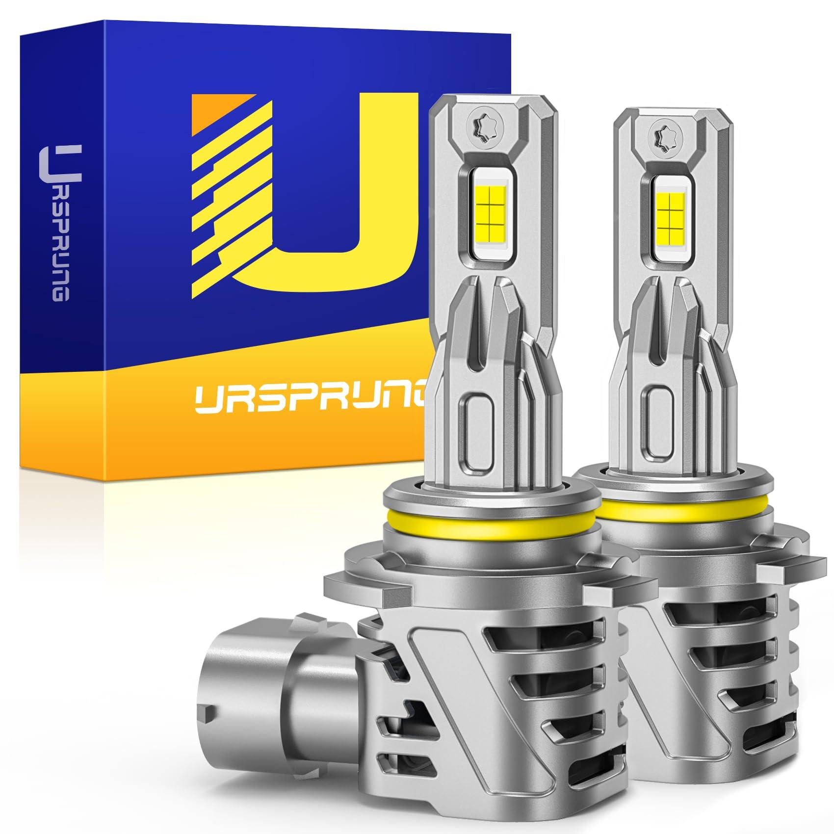 Ursprung 𝟐𝟎𝟐𝟔 𝐍𝐞𝐰𝐞𝐬𝐭-𝐆𝐞𝐧 9012/HIR2 LED Bulbs, 𝟏𝟑𝐗 Brightest, Real Plug & Play 9012 Daytime Running Light Modules, 6500K White, Canbus Ready, 10-Year Lifespan