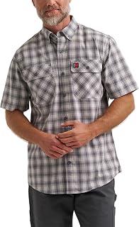 Men's Short Sleeve Foreman Plaid Work Shirt