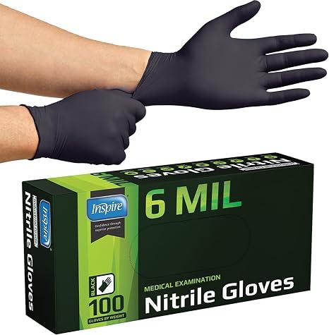 Inspire Heavy Duty 6 Mil Nitrile Gloves