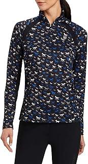 Women's Sunstopper 3.0 1/4 Zip Baselayer, North Atlantic Dot, X-Small