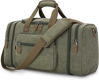 Pelican Canvas Duffle Bag for Travel 50L Duffel Overnight Weekender Bag (Army Green)
