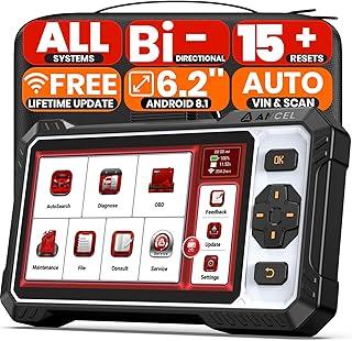 OBD2 Scanner ANCEL FX6100 Bidirectional Scan Tool, All System Car Diagnostic Scanner with Active Test,15+ Reset, EPB/BMS/SAS/D-PF Reset/ABS Bleeding/Injector Coding, FCA&CANFD, AutoScan, Free Upgrade