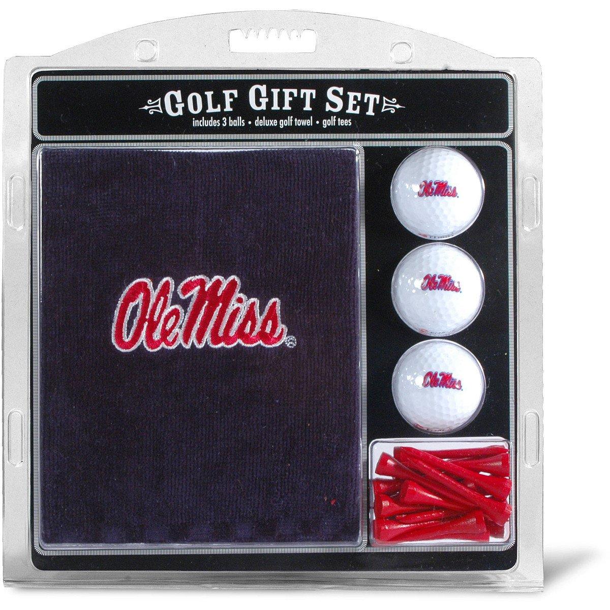 Team Golf NCAA Sports Fan Shop Embroidered Golf Towel, 3 Golf Ball, and Golf Tee Set