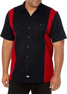 Men's Short-Sleeve Two-Tone Work Shirt