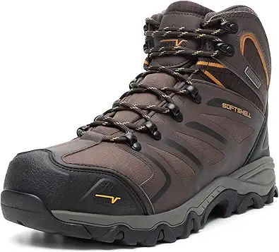 NORTIV 8 Men's Waterproof Steel Toe Work Boots