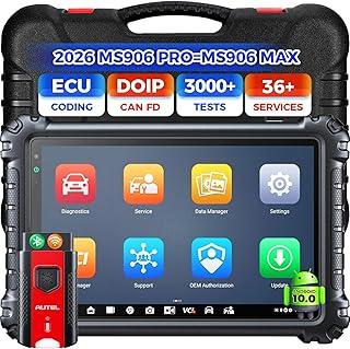 Autel MaxiSys MS906 PRO Scanner, 2026 MS906Pro Same as MS906MAX, Top ECU Elite 2.0 of MS906BT MP900BT MP900 MS908S, Bidirectional 3K+ Test, OE All Sys, CAN FD DoIP, 36+ Service, AutoScan 2.0