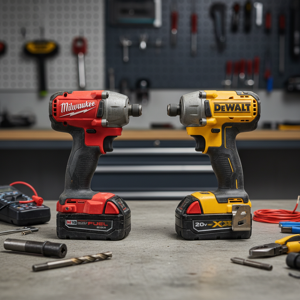 Milwaukee vs DeWalt Impact Drivers for Electricians 2026
